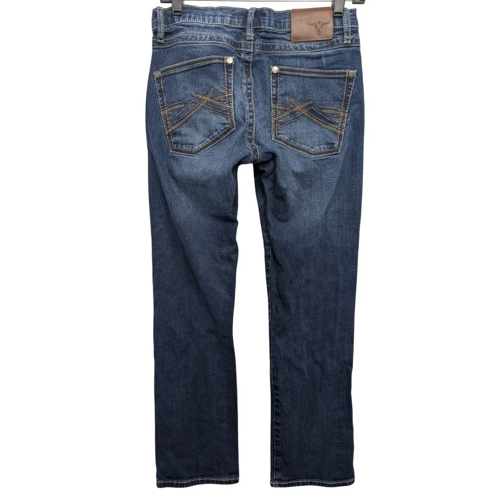 Wrangler 20X No. 44 Slim Straight Jeans Mens 28x32 Dark Wash - Picture 4 of 15